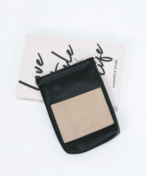 the case（ザケース）の「小物がスッキリまとまるコスメポーチ Leather Pocket Pouch（ポーチ・レディース・ブラック/ブラウン/アイボリー/グレイッシュベージュ/カーキ・FREE）」の12枚目の写真