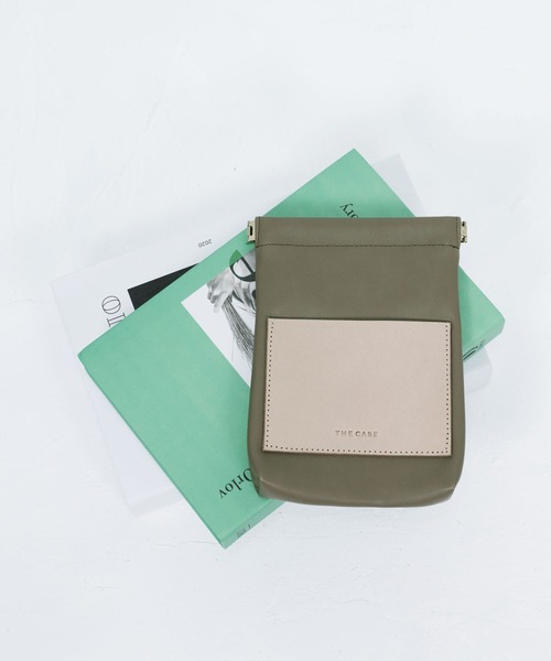 the case（ザケース）の「小物がスッキリまとまるコスメポーチ Leather Pocket Pouch（ポーチ・レディース・ブラック/ブラウン/アイボリー/グレイッシュベージュ/カーキ・FREE）」の13枚目の写真