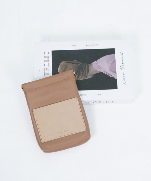 the case（ザケース）の「小物がスッキリまとまるコスメポーチ Leather Pocket Pouch（ポーチ・レディース・ブラック/ブラウン/アイボリー/グレイッシュベージュ/カーキ・FREE）」の14枚目の写真