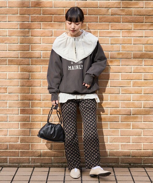 FREAK'S STORE（フリークスストア）の「2wayダブルフリルリボンカットTEE（Tシャツ/カットソー・レディース・オフホワイト/ブラック/ピンク・ﾌﾘ-）」の5枚目の写真