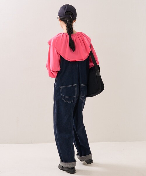 FREAK'S STORE（フリークスストア）の「2wayダブルフリルリボンカットTEE（Tシャツ/カットソー・レディース・オフホワイト/ブラック/ピンク・ﾌﾘ-）」の12枚目の写真