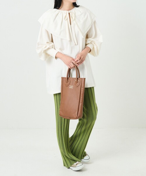 FREAK'S STORE（フリークスストア）の「2wayダブルフリルリボンカットTEE（Tシャツ/カットソー・レディース・オフホワイト/ブラック/ピンク・ﾌﾘ-）」の21枚目の写真