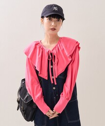 FREAK'S STORE | 2wayダブルフリルリボンカットTEE(Tシャツ/カットソー)