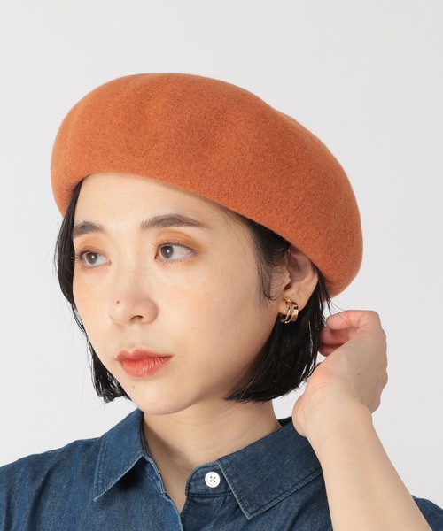 studio CLIP（スタディオクリップ）の「ふんわりキレイキープベレー帽（ハンチング/ベレー帽・レディース・チャコール/ベージュ/オレンジ/ネイビー/ブラック/カーキ/ブラウン・FREE）」の7枚目の写真