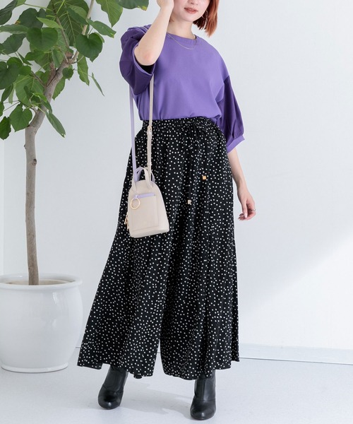 Paradise Picnic（パラダイスピクニック）の「サテン切替ビッグプルオーバー（Tシャツ/カットソー・レディース・ブラック/ベージュ/パープル・FREE）」の17枚目の写真