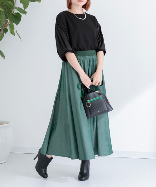 Paradise Picnic（パラダイスピクニック）の「サテン切替ビッグプルオーバー（Tシャツ/カットソー・レディース・ブラック/ベージュ/パープル・FREE）」の16枚目の写真