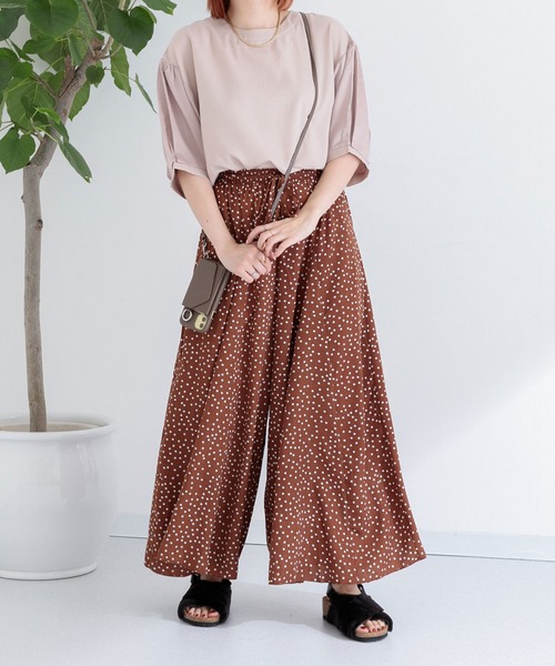 Paradise Picnic（パラダイスピクニック）の「サテン切替ビッグプルオーバー（Tシャツ/カットソー・レディース・ブラック/ベージュ/パープル・FREE）」の14枚目の写真