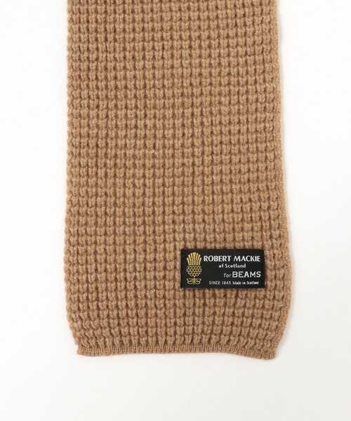 BEAMS(ビームス)の「ROBERT MACKIE × BEAMS / 別注 POPCORN MUFFLER(マフラー・メンズ・グレー/ライトブラウン/ネイビー/ブラック/オフホワイト・ONE SIZE)」の17枚目の写真