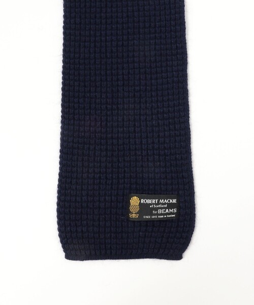 BEAMS(ビームス)の「ROBERT MACKIE × BEAMS / 別注 POPCORN MUFFLER(マフラー・メンズ・グレー/ライトブラウン/ネイビー/ブラック/オフホワイト・ONE SIZE)」の19枚目の写真