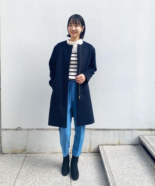 OPAQUE.CLIP（オペークドットクリップ）の「◆スクエアトゥ円柱ヒールショートブーツ（ブーツ・レディース・ベージュ系6/ホワイト/ブラック系6・03/02）」の8枚目の写真