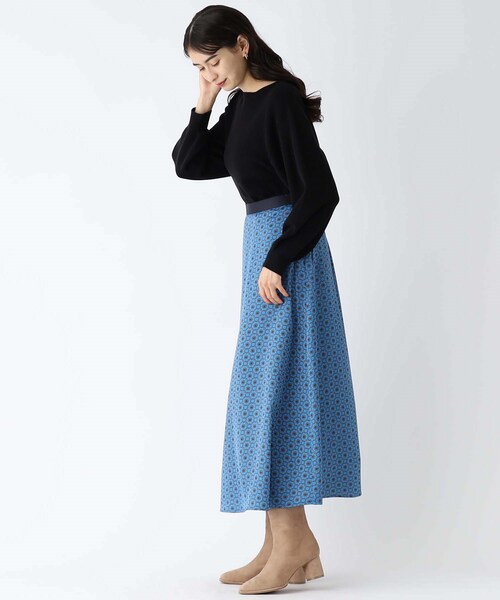 OPAQUE.CLIP（オペークドットクリップ）の「◆スクエアトゥ円柱ヒールショートブーツ（ブーツ・レディース・ベージュ系6/ホワイト/ブラック系6・03/02）」の22枚目の写真