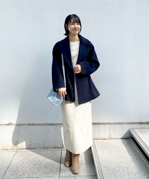 OPAQUE.CLIP（オペークドットクリップ）の「◆スクエアトゥ円柱ヒールショートブーツ（ブーツ・レディース・ベージュ系6/ホワイト/ブラック系6・03/02）」の16枚目の写真