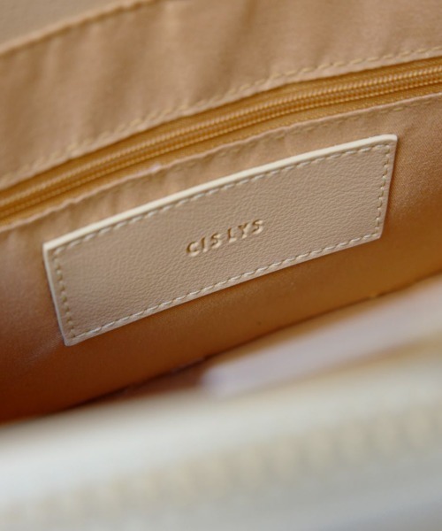CISLYS(シスリス)の「【CISLYS】Docking croco BAG(ハンドバッグ・レディース・ベージュ/ブラック・FREE)」の12枚目の写真