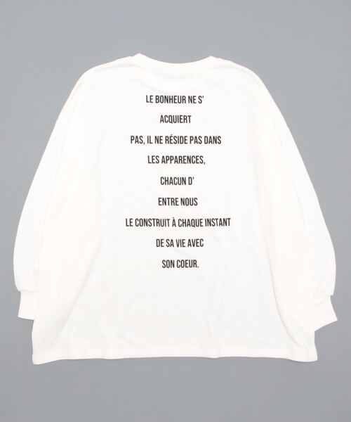 coca(coca)(コカ)の「アソートプリントオーバースウェット(スウェット・レディース・ネイビー/ワインレッド/ライトグレー/ホワイト・M/L)」の19枚目の写真