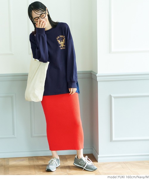 coca(coca)(コカ)の「アソートプリントオーバースウェット(スウェット・レディース・ネイビー/ワインレッド/ライトグレー/ホワイト・M/L)」の5枚目の写真