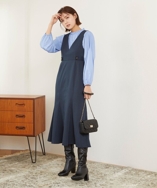 Feroux（フェルゥ）の「チェーンベルトキルティングショルダー バッグ（ショルダーバッグ・レディース・ブラック系・2）」の6枚目の写真