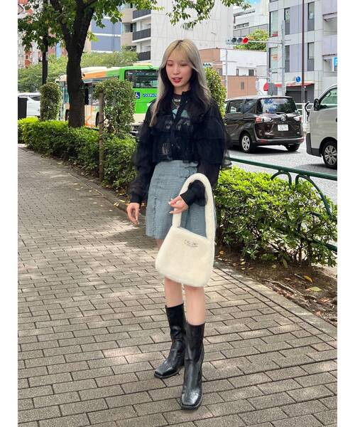 jouetie(ジュエティ)の「ツイードスカパン(その他パンツ・レディース・ブルー/ピンク/ブラック・MEDIUM)」の16枚目の写真