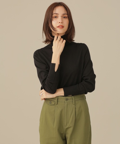 LB.03/毛玉レスニットタートルネックプルオーバー