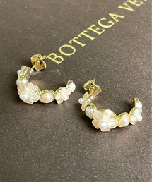 フラワーリングピアス