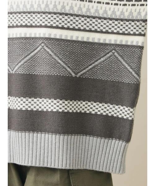 CRAFT STANDARD BOUTIQUE（クラフトスタンダードブティック）の「ジャガードプルオーバー　◆（ニット/セーター・レディース・グレー/アイボリー・FREE）」の13枚目の写真