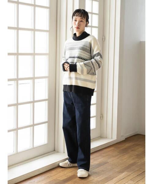 CRAFT STANDARD BOUTIQUE（クラフトスタンダードブティック）の「ジャガードプルオーバー　◆（ニット/セーター・レディース・グレー/アイボリー・FREE）」の18枚目の写真