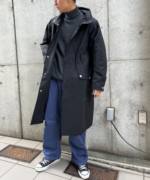 CIAOPANIC(チャオパニック)の「セパレートスリーブスタンドコート(トレンチコート・メンズ・オリーブ/ブラック/グレー・MEDIUM/LARGE)」の2枚目の写真