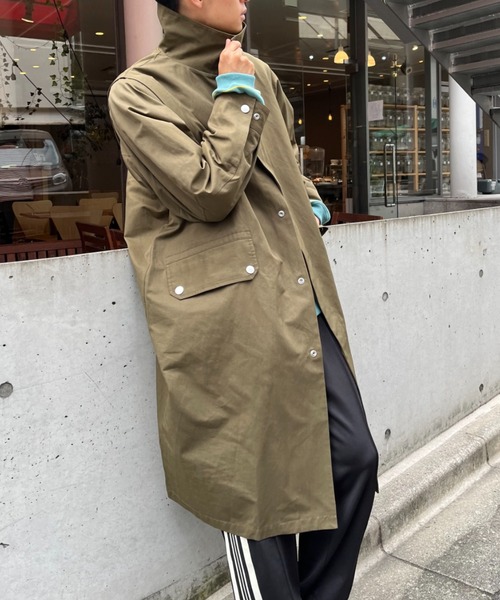 CIAOPANIC(チャオパニック)の「セパレートスリーブスタンドコート(トレンチコート・メンズ・オリーブ/ブラック/グレー・MEDIUM/LARGE)」の11枚目の写真