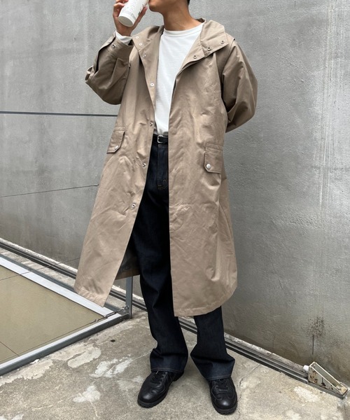 CIAOPANIC(チャオパニック)の「セパレートスリーブスタンドコート(トレンチコート・メンズ・オリーブ/ブラック/グレー・MEDIUM/LARGE)」の6枚目の写真