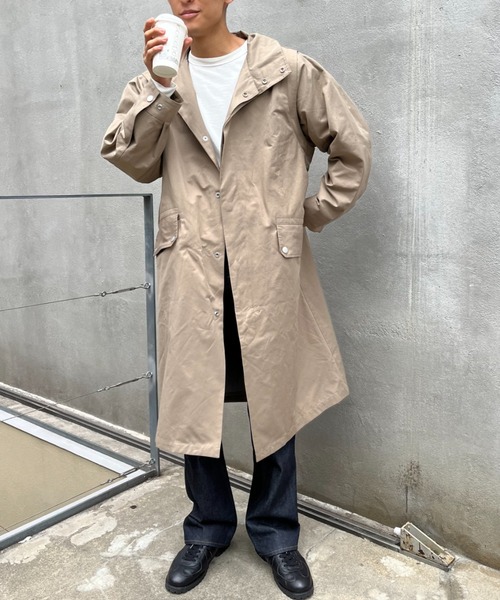 CIAOPANIC(チャオパニック)の「セパレートスリーブスタンドコート(トレンチコート・メンズ・オリーブ/ブラック/グレー・MEDIUM/LARGE)」の19枚目の写真