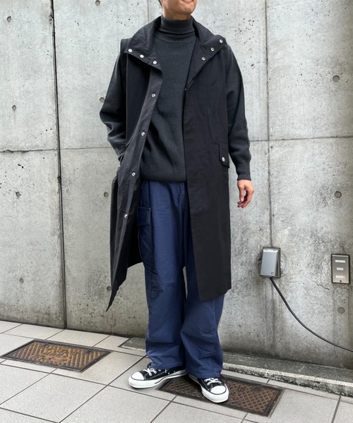 CIAOPANIC(チャオパニック)の「セパレートスリーブスタンドコート(トレンチコート・メンズ・オリーブ/ブラック/グレー・MEDIUM/LARGE)」の15枚目の写真