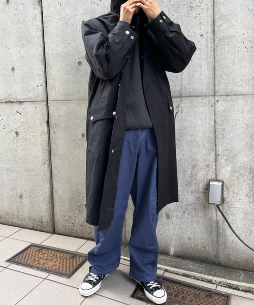 CIAOPANIC(チャオパニック)の「セパレートスリーブスタンドコート(トレンチコート・メンズ・オリーブ/ブラック/グレー・MEDIUM/LARGE)」の9枚目の写真
