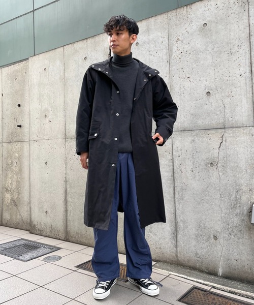 CIAOPANIC(チャオパニック)の「セパレートスリーブスタンドコート(トレンチコート・メンズ・オリーブ/ブラック/グレー・MEDIUM/LARGE)」の4枚目の写真