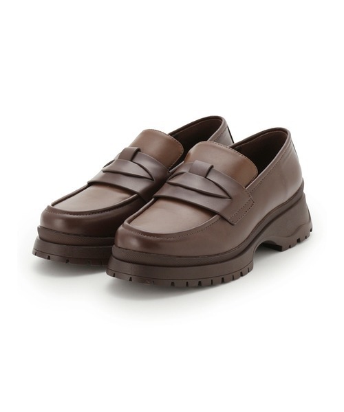 emmi(エミ)の「【emmi original】モカシンポイントローファー(ローファー・レディース・ブラウン・23.5cm/22.5cm/24.5cm)」の2枚目の写真