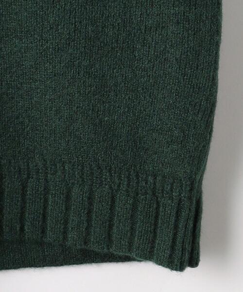 green label relaxing（グリーンレーベルリラクシング）の「Morley  クルー ニット（ニット/セーター・メンズ・ブラウン/ダークグリーン/オフホワイト・S/M/L）」の14枚目の写真