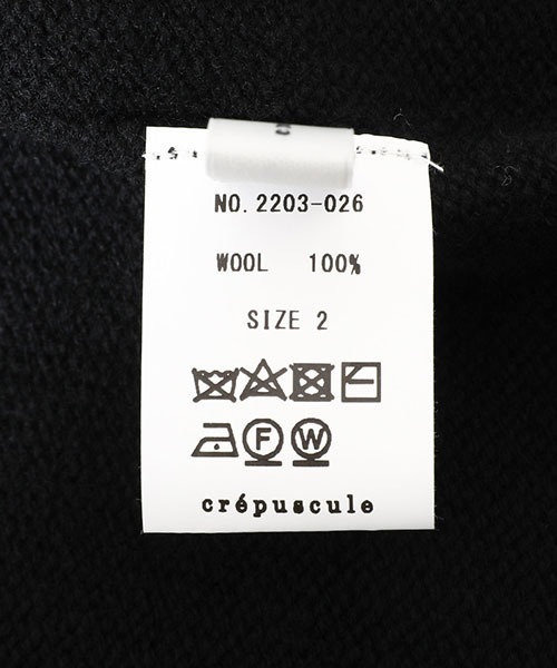 crepuscule（クレプスキュール）の「crepuscule / クレプスキュール：別注 Wholegarment Knit Pants：ONLYARK-0-3014[COR]（その他パンツ・メンズ・ブラック・2）」の8枚目の写真