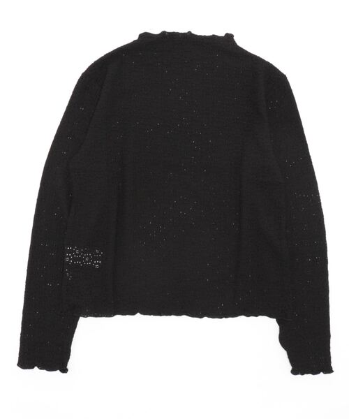 ehka sopo(エヘカソポ)の「花柄ジャカードカットソー(Tシャツ/カットソー・レディース・キナリ/ベージュ/ブラック・フリ-)」の4枚目の写真