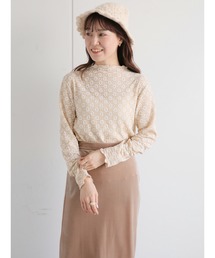 ehka sopo | 花柄ジャカードカットソー(Tシャツ/カットソー)