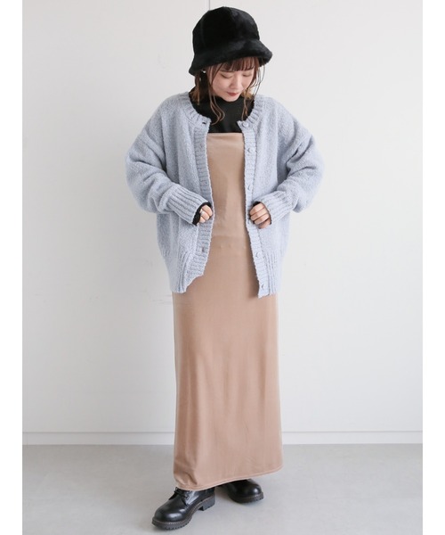 ehka sopo(エヘカソポ)の「花柄ジャカードカットソー(Tシャツ/カットソー・レディース・キナリ/ベージュ/ブラック・フリ-)」の13枚目の写真