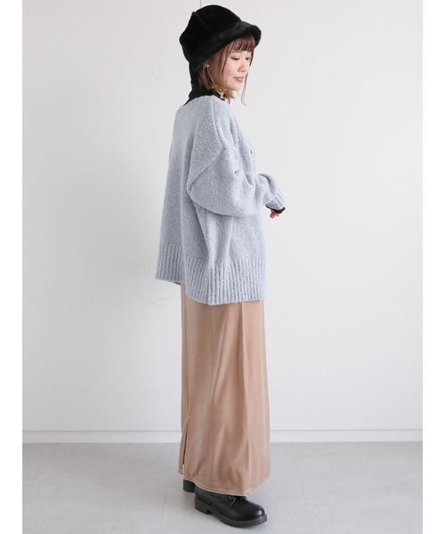 ehka sopo(エヘカソポ)の「花柄ジャカードカットソー(Tシャツ/カットソー・レディース・キナリ/ベージュ/ブラック・フリ-)」の14枚目の写真