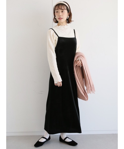 ehka sopo(エヘカソポ)の「花柄ジャカードカットソー(Tシャツ/カットソー・レディース・キナリ/ベージュ/ブラック・フリ-)」の10枚目の写真