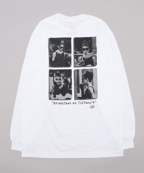 NO WAY（ノーウェイ）の「/Radio Days/AUDREY HEPBURN（Tシャツ/カットソー・メンズ・ホワイト/ブラック・MEDIUM/LARGE/X-LARGE）」の3枚目の写真