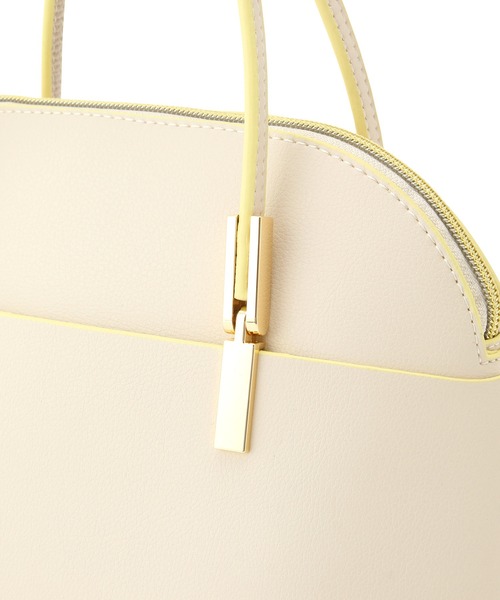 ROPE' PICNIC(ロペピクニック)の「軽量レクタンメタルミドルラウンドボストン&ショルダーバッグ(ショルダーバッグ・レディース・ベージュ系その他/ブラック系その他/ホワイト系その他5・FREE)」の6枚目の写真