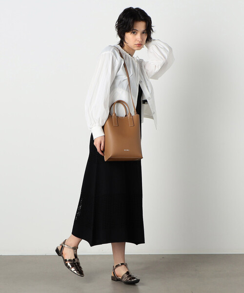 MONO　COMME CA（モノコムサ）の「縦ミニ トート ショルダー（ショルダーバッグ・レディース・ライトグリーン/ブラウン/ブラック/グレイッシュベージュ・FREE）」の14枚目の写真