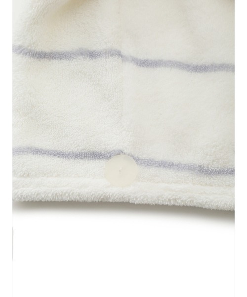 gelato pique（ジェラートピケ）の「吸水速乾ヘアキャップ（ランドリーグッズ・レディース・ストライプ/アイボリー・FREE）」の6枚目の写真