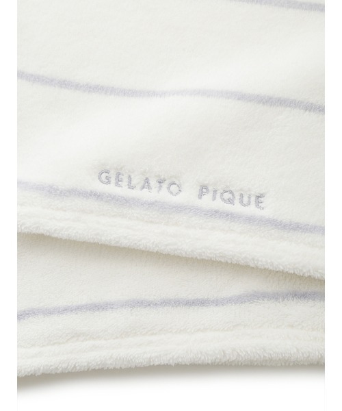 gelato pique（ジェラートピケ）の「吸水速乾ヘアキャップ（ランドリーグッズ・レディース・ストライプ/アイボリー・FREE）」の5枚目の写真