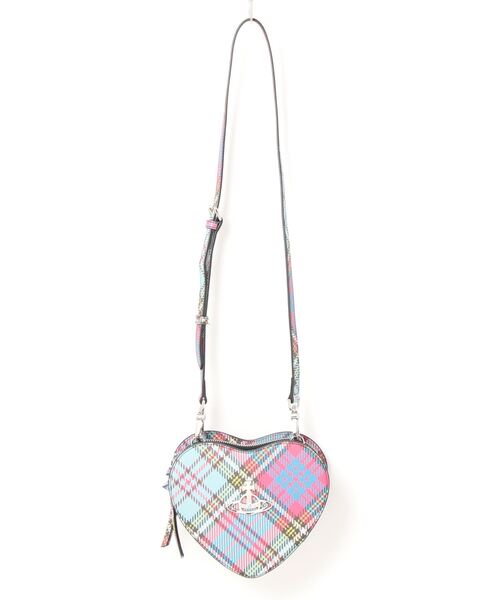 Vivienne Westwood(ヴィヴィアンウエストウッド)の「4304006M-S000V-LALOUISE HEART CROSSBODY(ボディバッグ/ウエストポーチ・レディース・チェック・FREE)」の1枚目の写真
