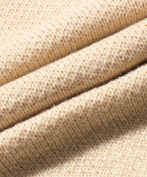 HOOK(フック)の「HOOK -original- レトロ調ひまわり模様ステッチフリンジvネックニットベスト(ベスト・メンズ・ブルー/キナリ・M/L/XL)」の15枚目の写真