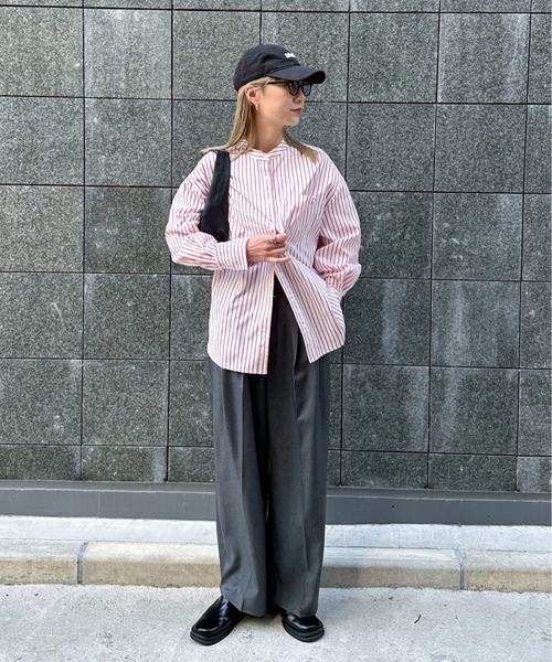 GEORGE'S ストライプビッグシャツ 新品タグ付き 完売 Niko and… GEORGE'S ストライプBIGシャツ