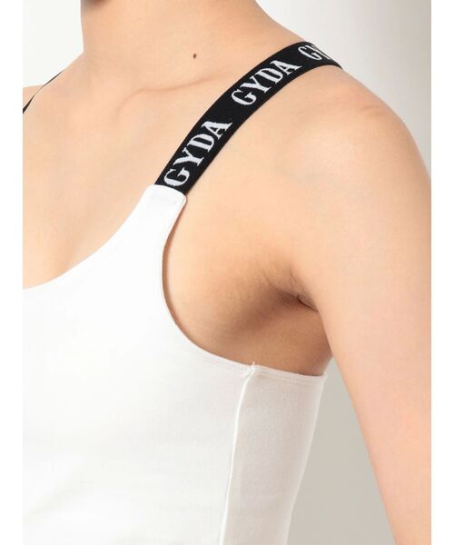 GYDA（ジェイダ）の「GYDA LOGO テープBACKクロスビスチェ（タンクトップ・レディース・ブラック/オフホワイト・FREE）」の17枚目の写真