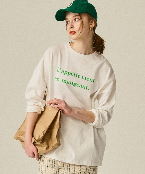 coca（coca）（コカ）の「＼新ロゴ登場／アソートロゴプリントロンT（Tシャツ/カットソー・レディース・B/A/C/D/E/F/H/J/G/I/K・M/L）」の3枚目の写真